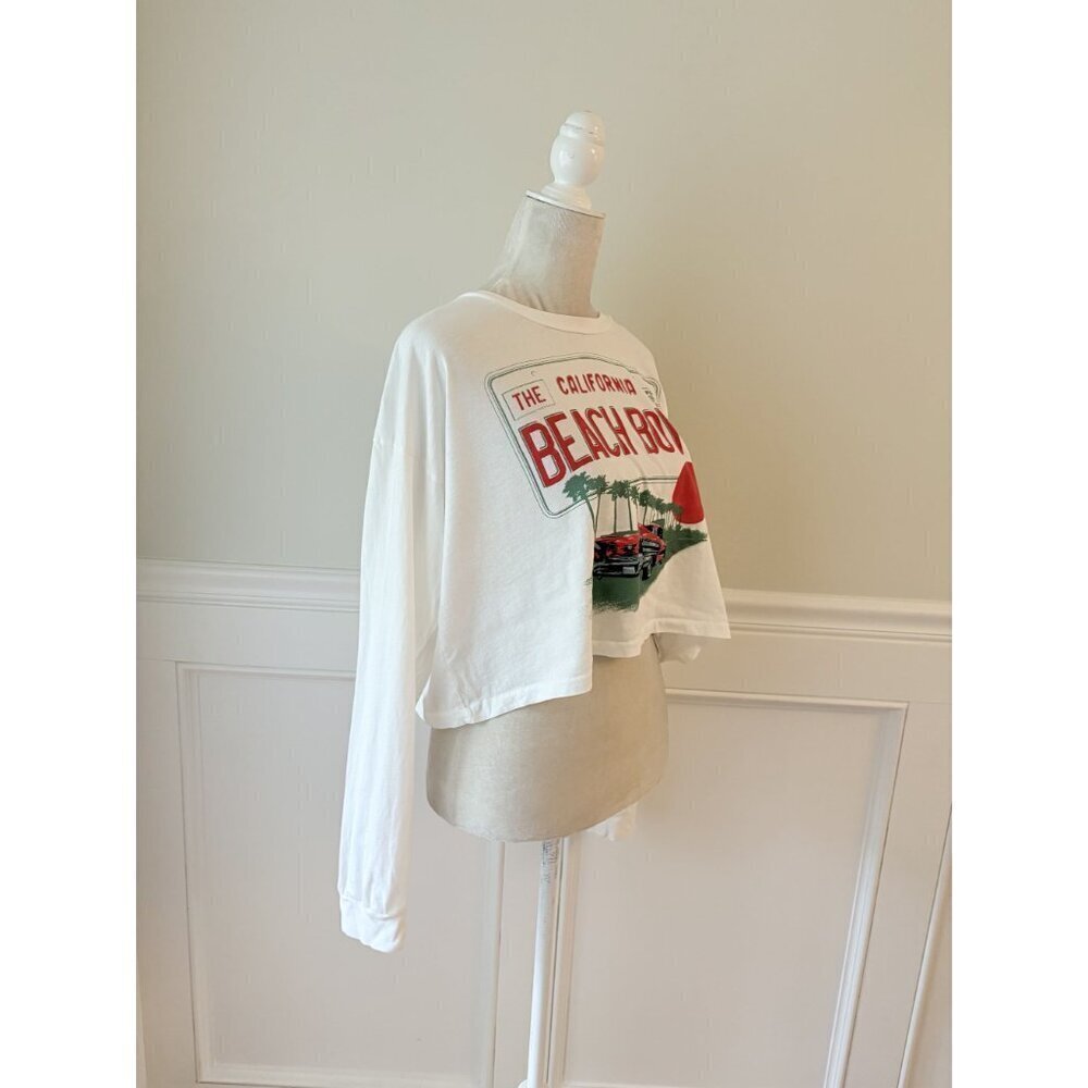 Daydreamer The Beach Boys license plate cropped Long Sleeve Crop Size Small - Picture 3 of 6